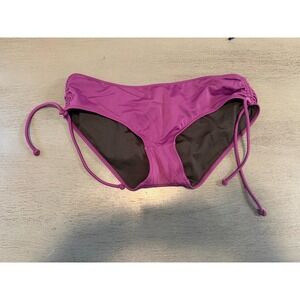 purple VICTORIAS SECRET lined  swimsuit bikini bottom size small